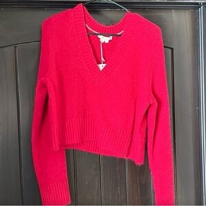 Boden Red V-Neck Sweater